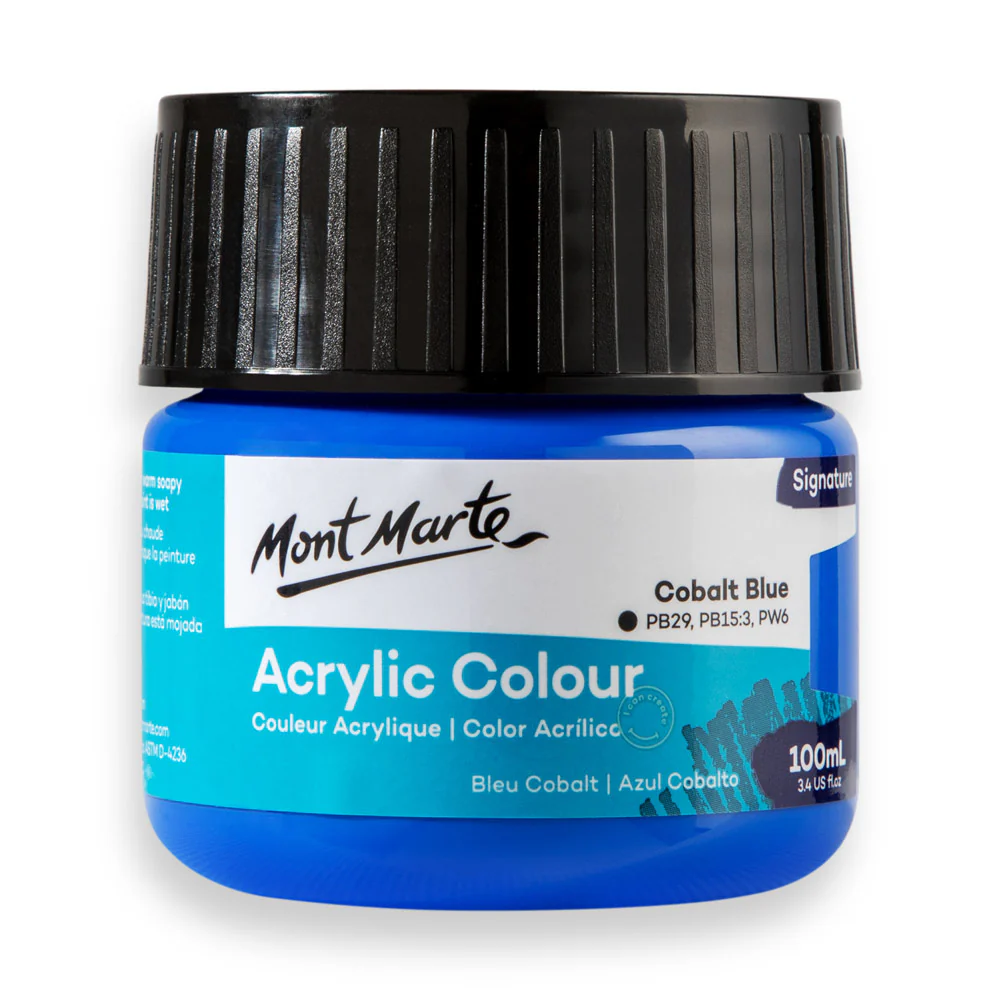 Acrylic Colour Paint Signature 100ml (3.4 US fl.oz) - Cobalt Blue
