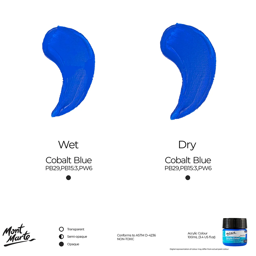 Acrylic Colour Paint Signature 100ml (3.4 US fl.oz) - Cobalt Blue - Image 9