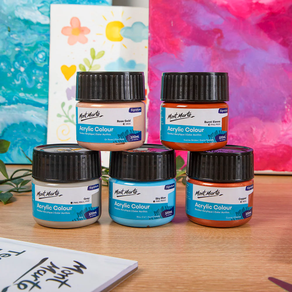 Acrylic Colour Paint Signature 100ml (3.4 US fl.oz) - Copper - Image 6