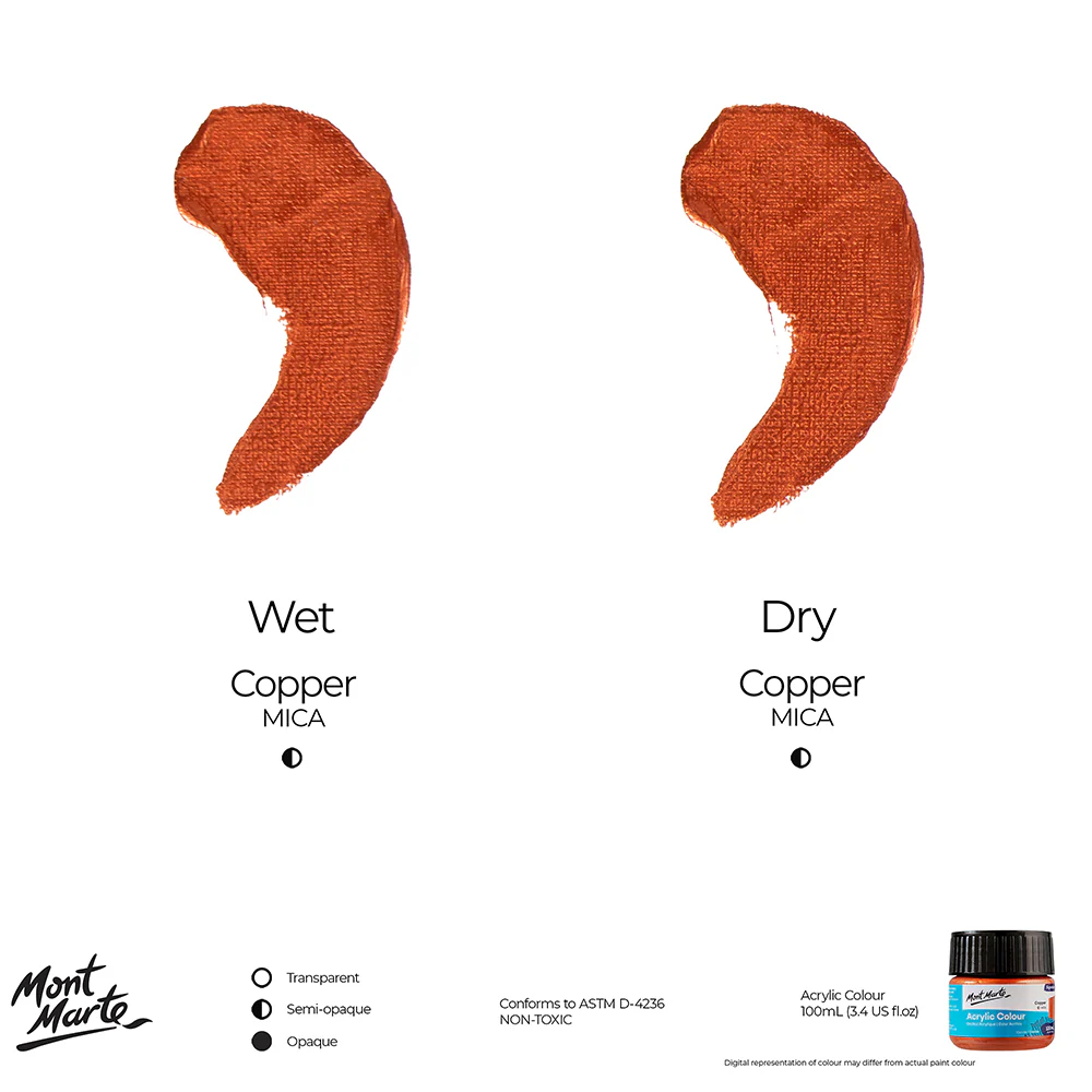 Acrylic Colour Paint Signature 100ml (3.4 US fl.oz) - Copper - Image 8