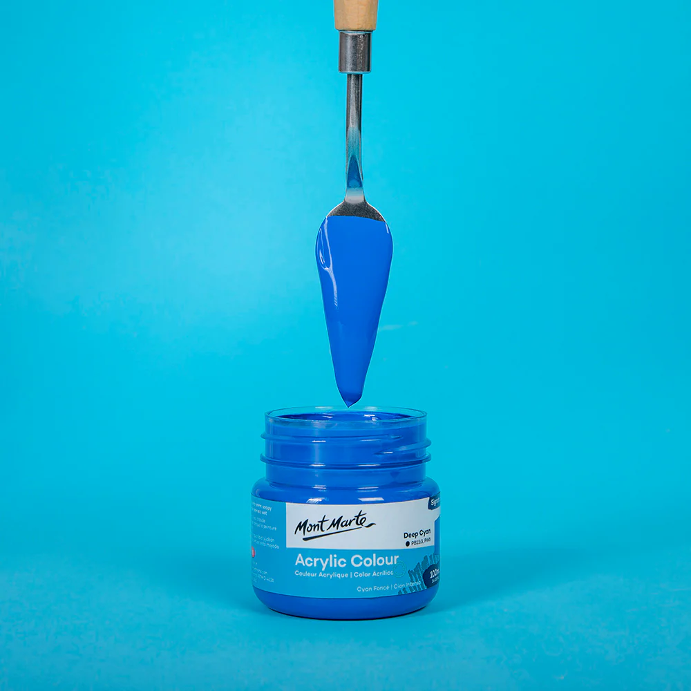 Acrylic Colour Paint Signature 100ml (3.4 US fl.oz) - Deep Cyan - Image 2