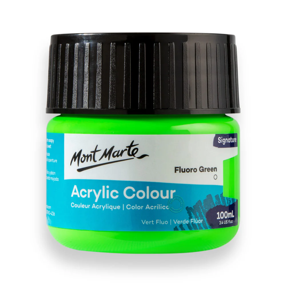 Acrylic Colour Paint Signature 100ml (3.4 US fl.oz) - Fluoro Green