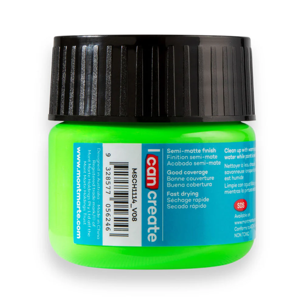Acrylic Colour Paint Signature 100ml (3.4 US fl.oz) - Fluoro Green - Image 4