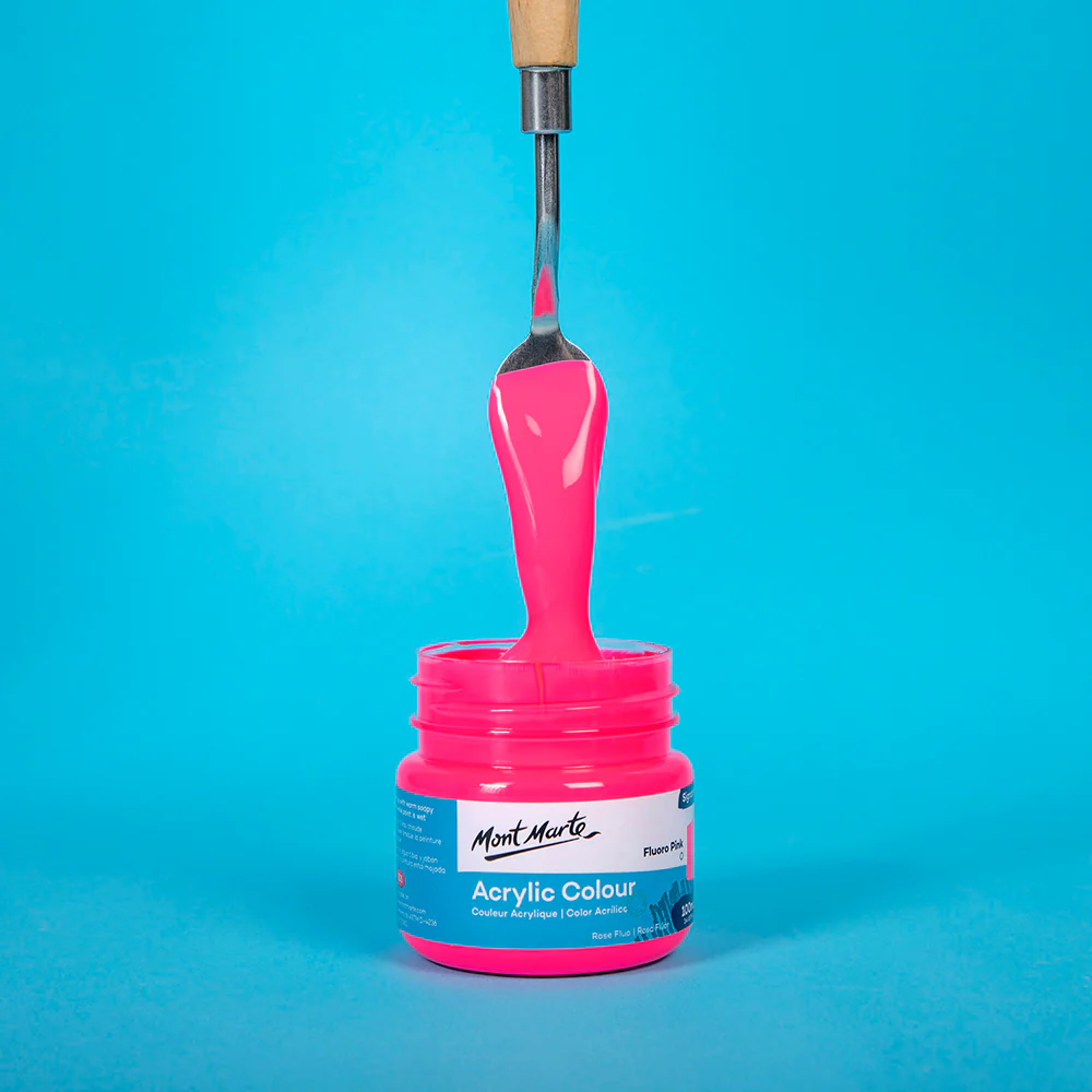Acrylic Colour Paint Signature 100ml (3.4 US fl.oz) - Fluoro Pink - Image 2