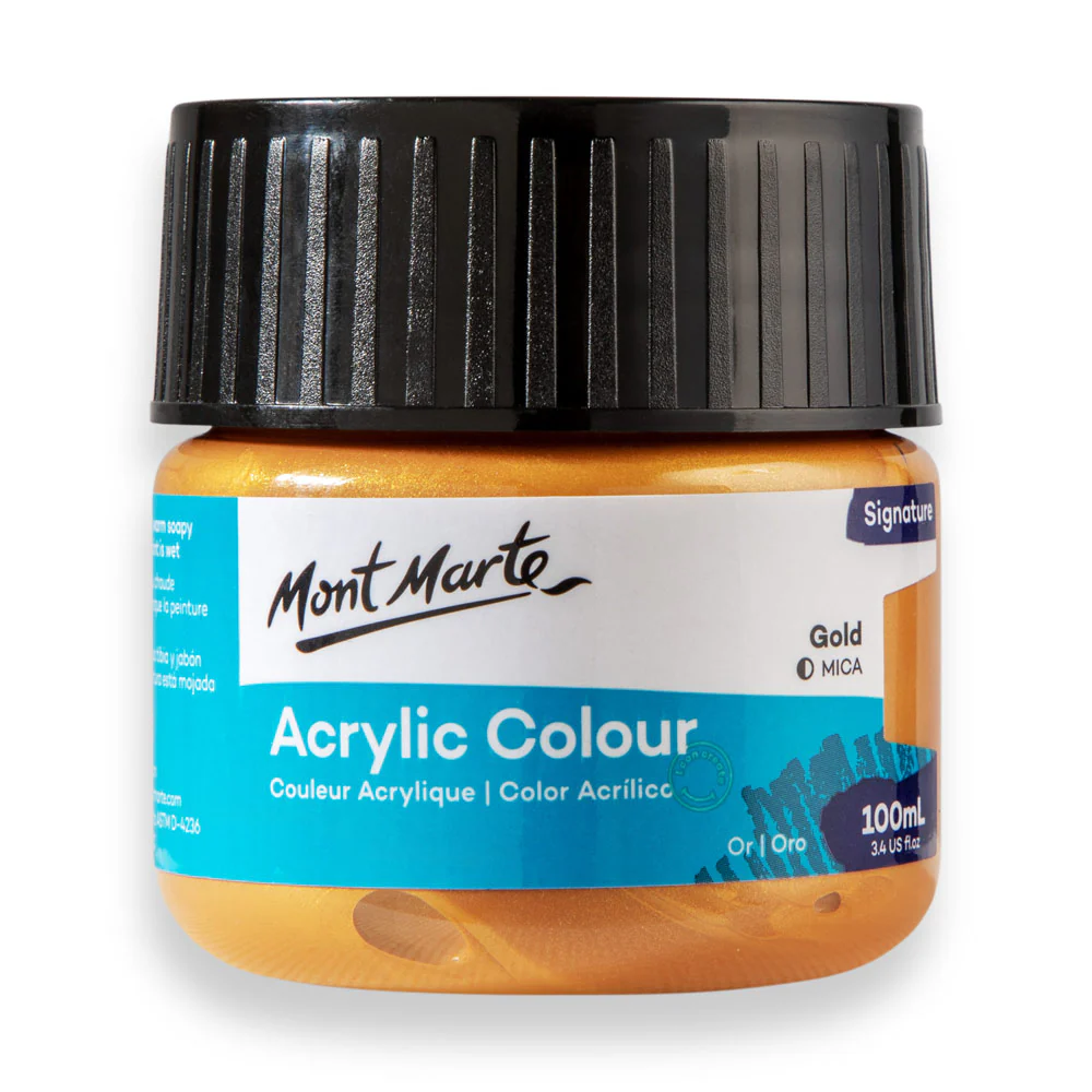 Acrylic Colour Paint Signature 100ml (3.4 US fl.oz) - Gold