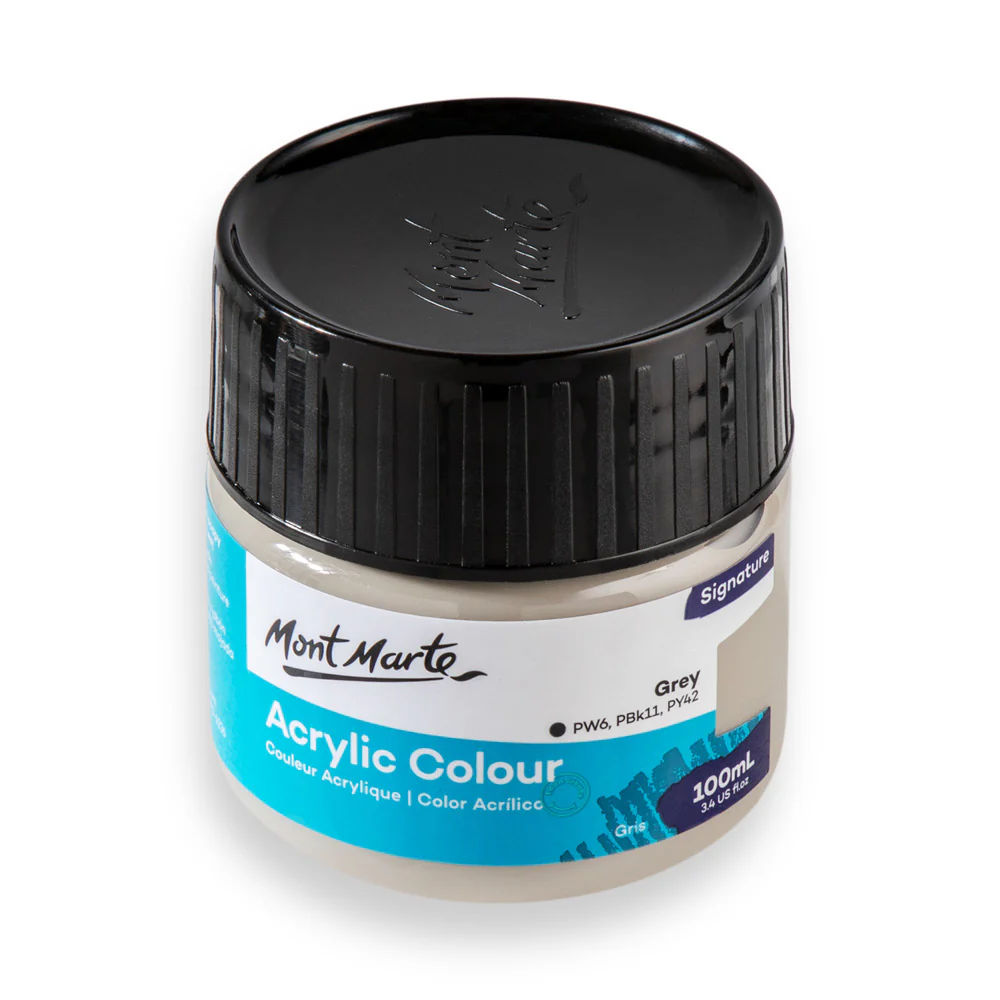 Acrylic Colour Paint Signature 100ml (3.4 US fl.oz) - Grey - Image 3