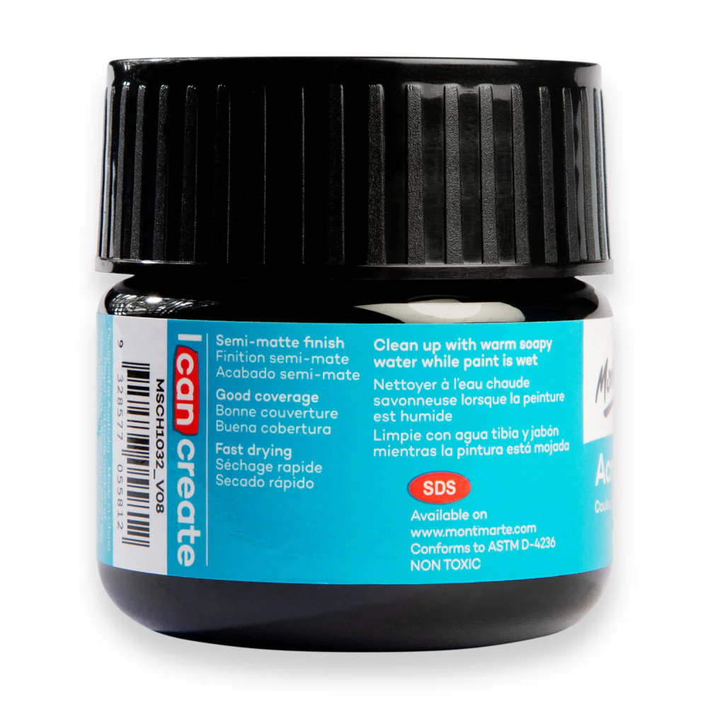 Acrylic Colour Paint Signature 100ml (3.4 US fl.oz) - Lamp Black - Image 4