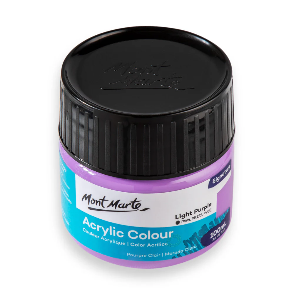 Acrylic Colour Paint Signature 100ml (3.4 US fl.oz) - Light Purple - Image 3