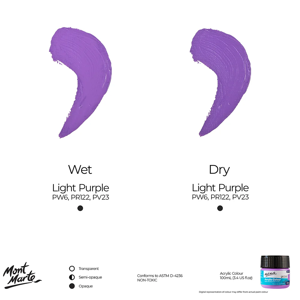 Acrylic Colour Paint Signature 100ml (3.4 US fl.oz) - Light Purple - Image 9