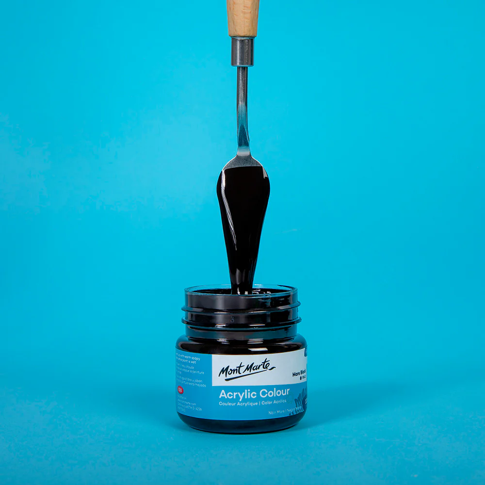 Acrylic Colour Paint Signature 100ml (3.4 US fl.oz) - Mars Black - Image 2
