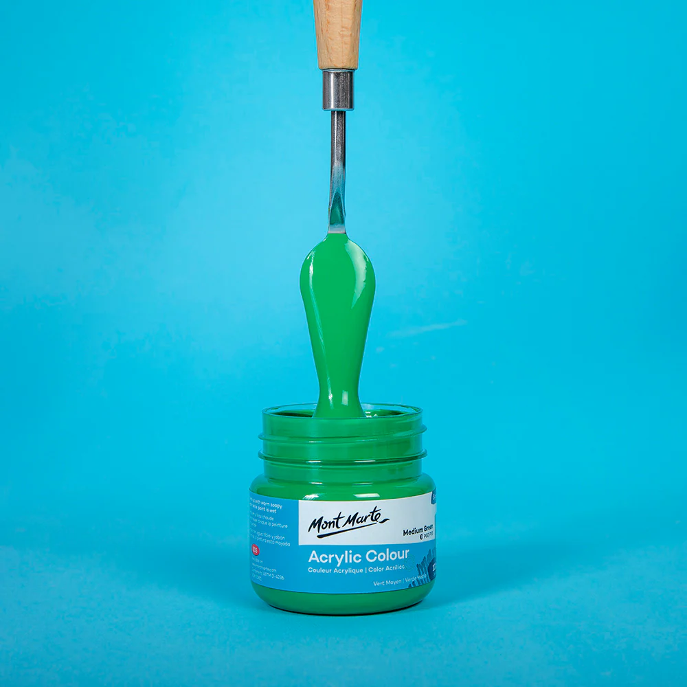 Acrylic Colour Paint Signature 100ml (3.4 US fl.oz) - Medium Green - Image 2