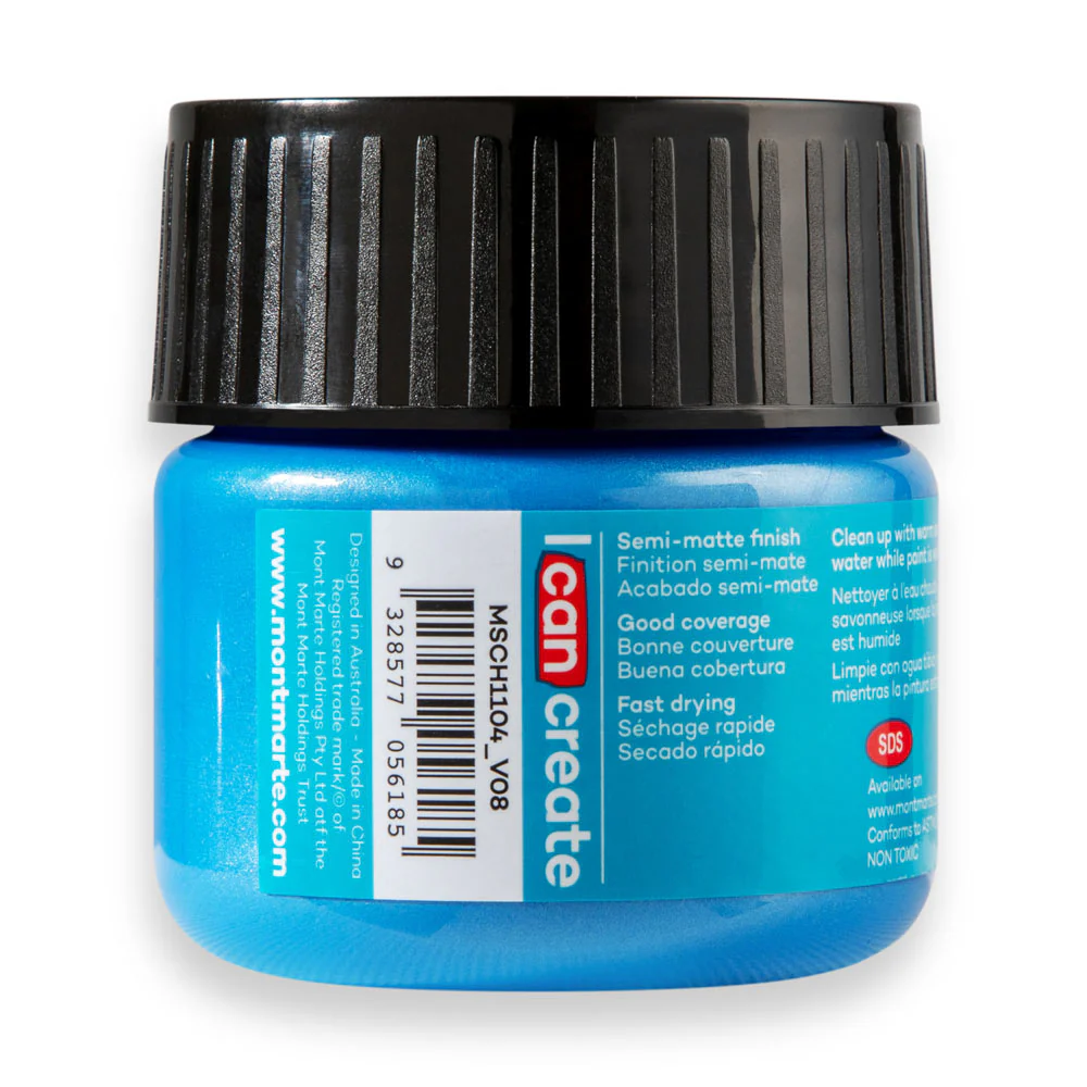 Acrylic Colour Paint Signature 100ml (3.4 US fl.oz) - Metallic Phthalo Blue - Image 4