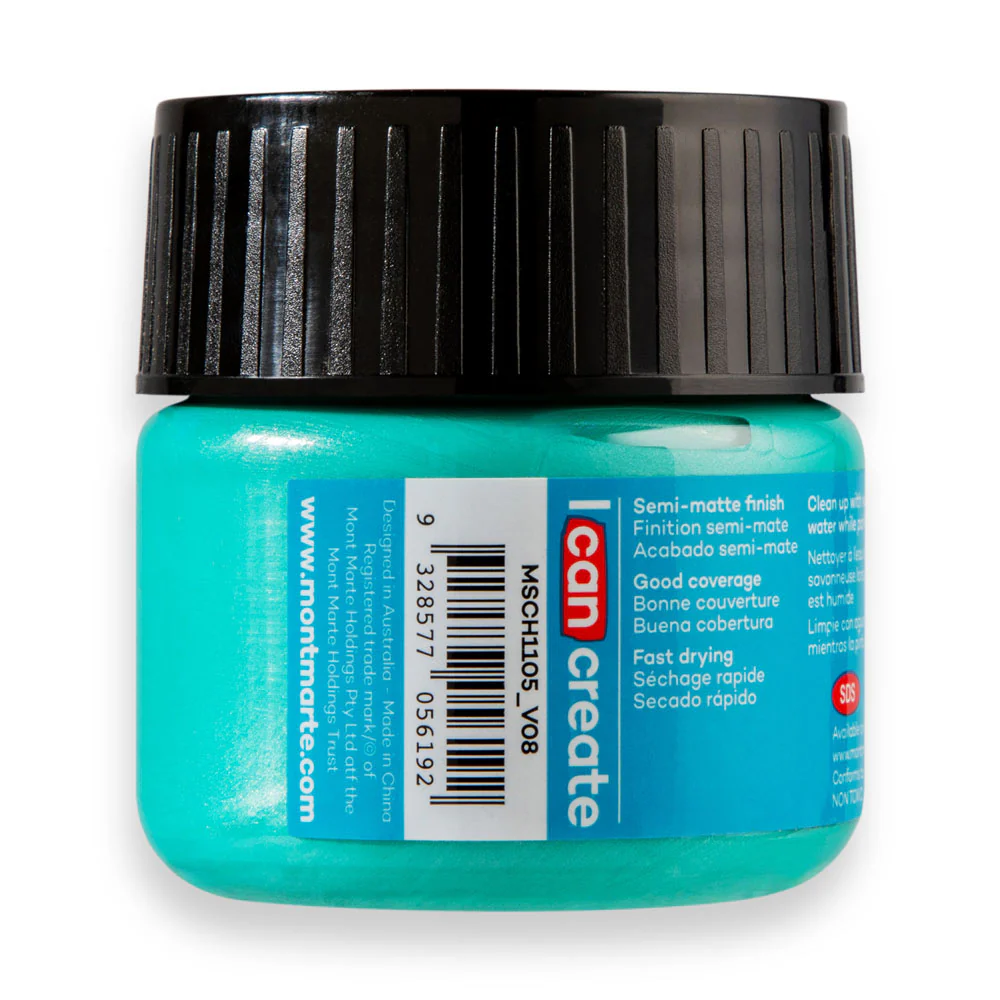 Acrylic Colour Paint Signature 100ml (3.4 US fl.oz) - Metallic Phthalo Green - Image 4