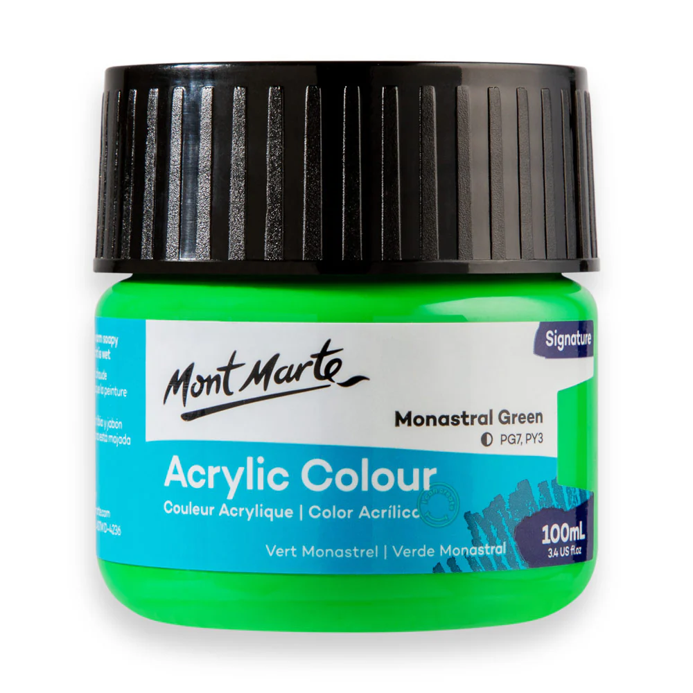 Acrylic Colour Paint Signature 100ml (3.4 US fl.oz) - Monastral Green