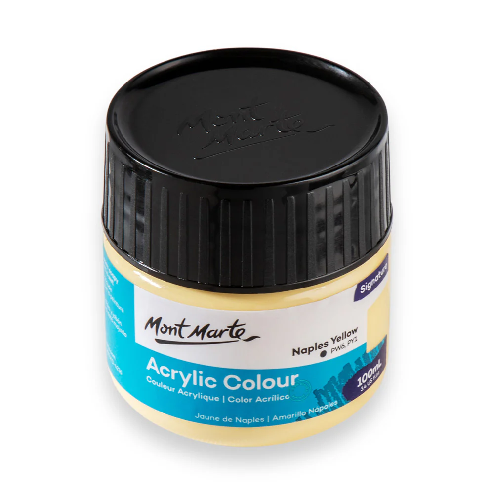 Acrylic Colour Paint Signature 100ml (3.4 US fl.oz) - Naples Yellow - Image 3