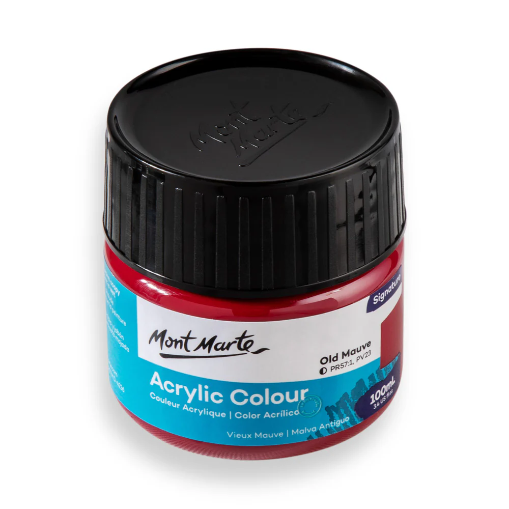 Acrylic Colour Paint Signature 100ml (3.4 US fl.oz) - Old Mauve - Image 3