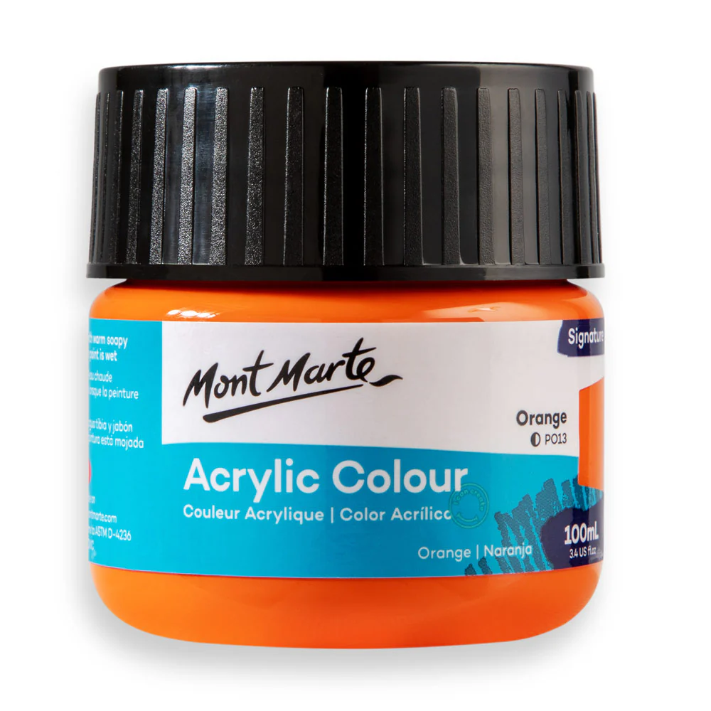 Acrylic Colour Paint Signature 100ml (3.4 US fl.oz) - Orange