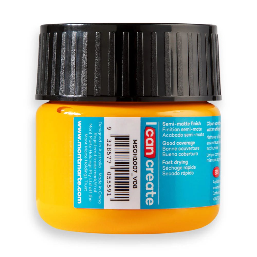 Acrylic Colour Paint Signature 100ml (3.4 US fl.oz) - Orange Yellow - Image 4