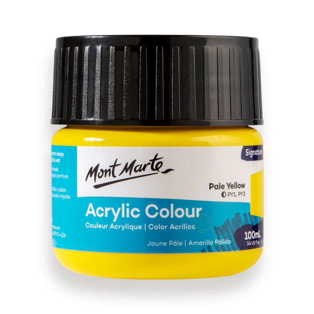 Acrylic Colour Paint Signature 100mL (3.4 US fl.oz) - Pale Yellow