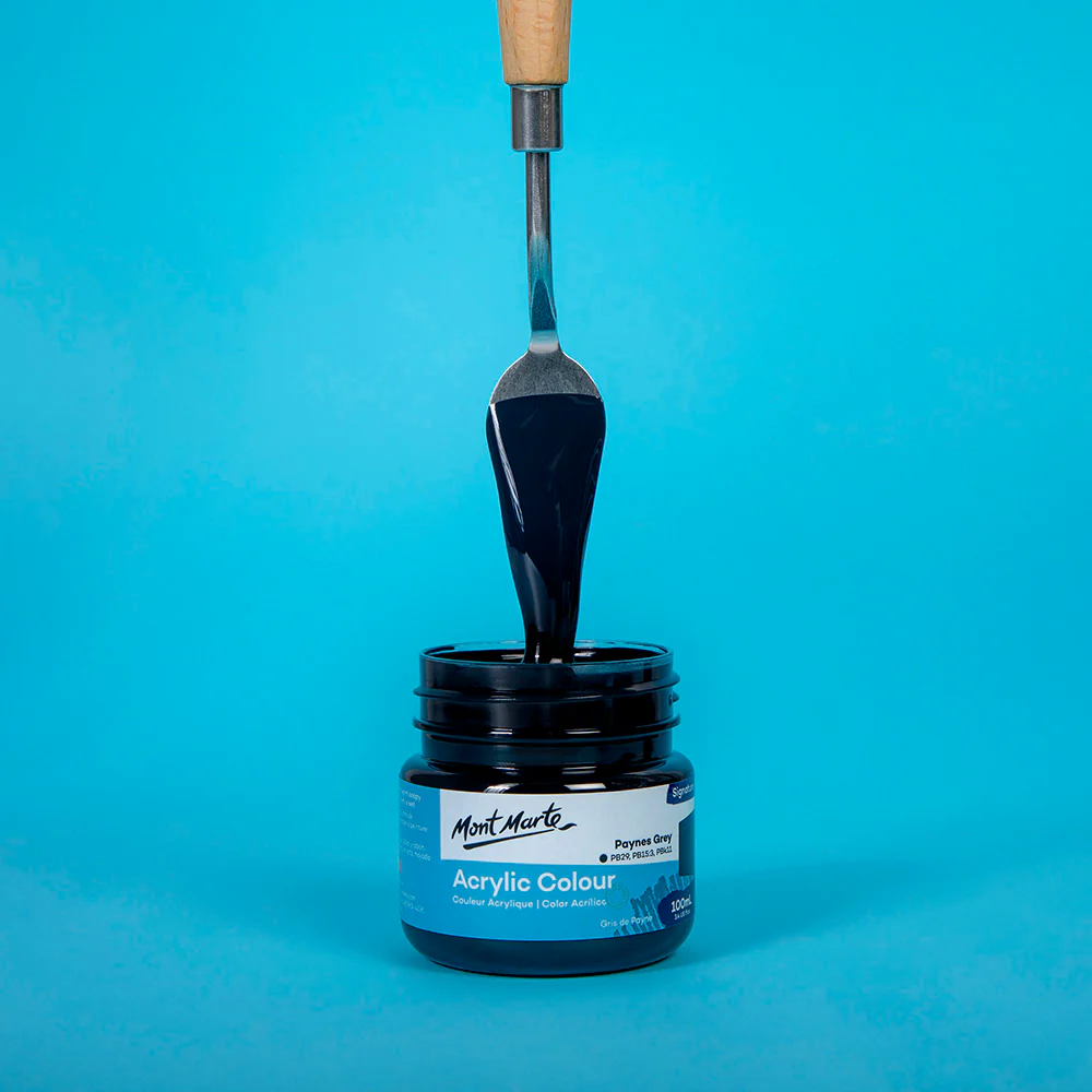 Acrylic Colour Paint Signature 100ml (3.4 US fl.oz) - Paynes Grey - Image 2