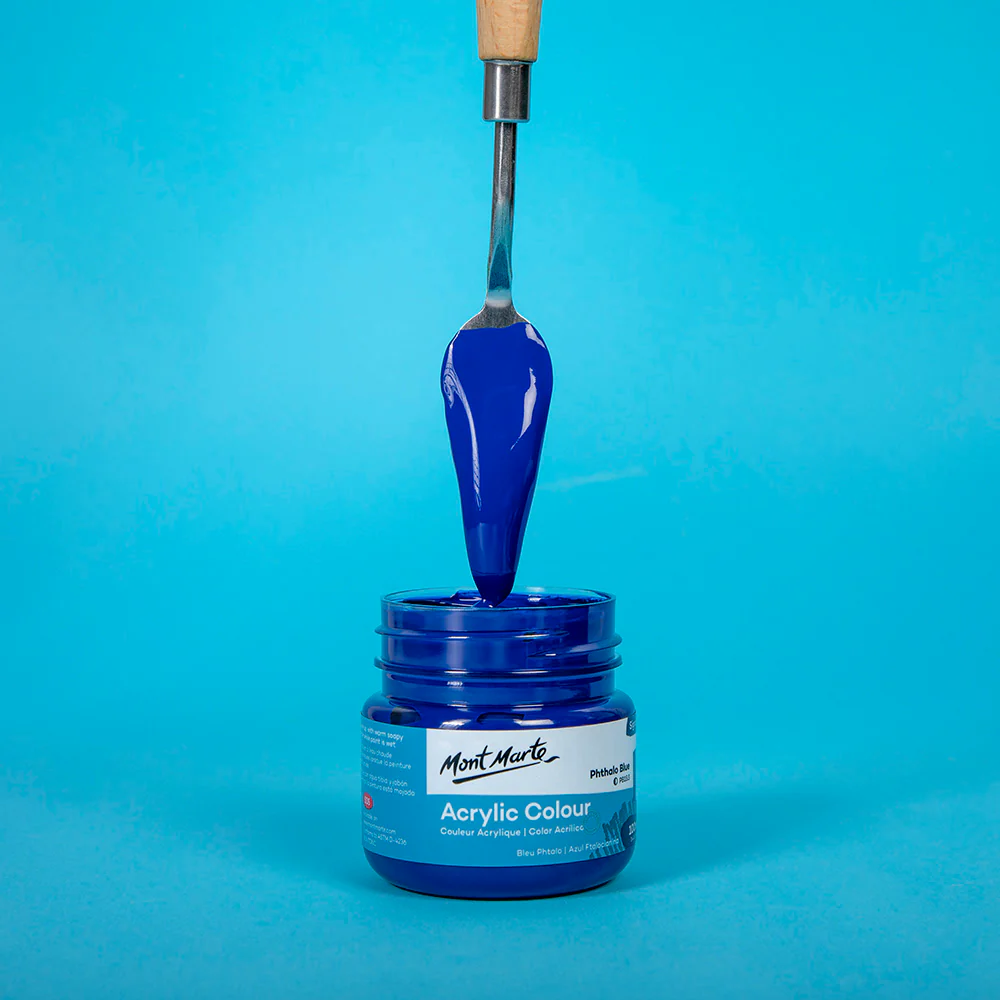 Acrylic Colour Paint Signature 100ml (3.4 US fl.oz) - Phthalo Blue - Image 2