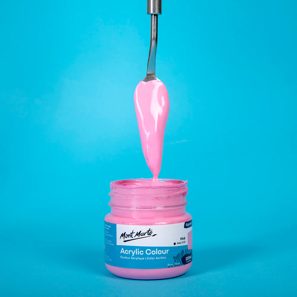 Acrylic Colour Paint Signature 100ml (3.4 US fl.oz) - Pink - Image 2