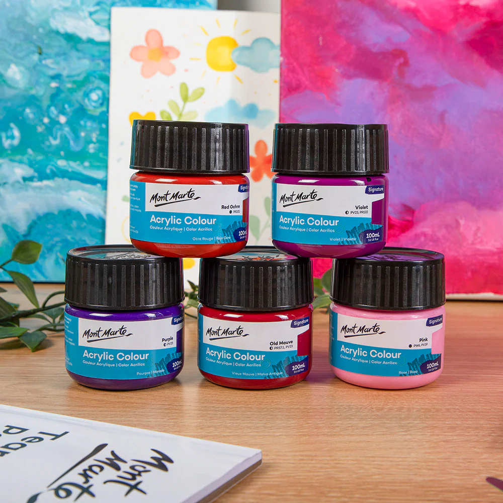 Acrylic Colour Paint Signature 100ml (3.4 US fl.oz) - Purple - Image 7