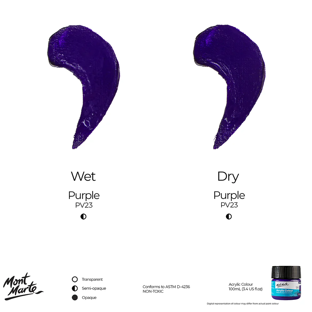 Acrylic Colour Paint Signature 100ml (3.4 US fl.oz) - Purple - Image 9