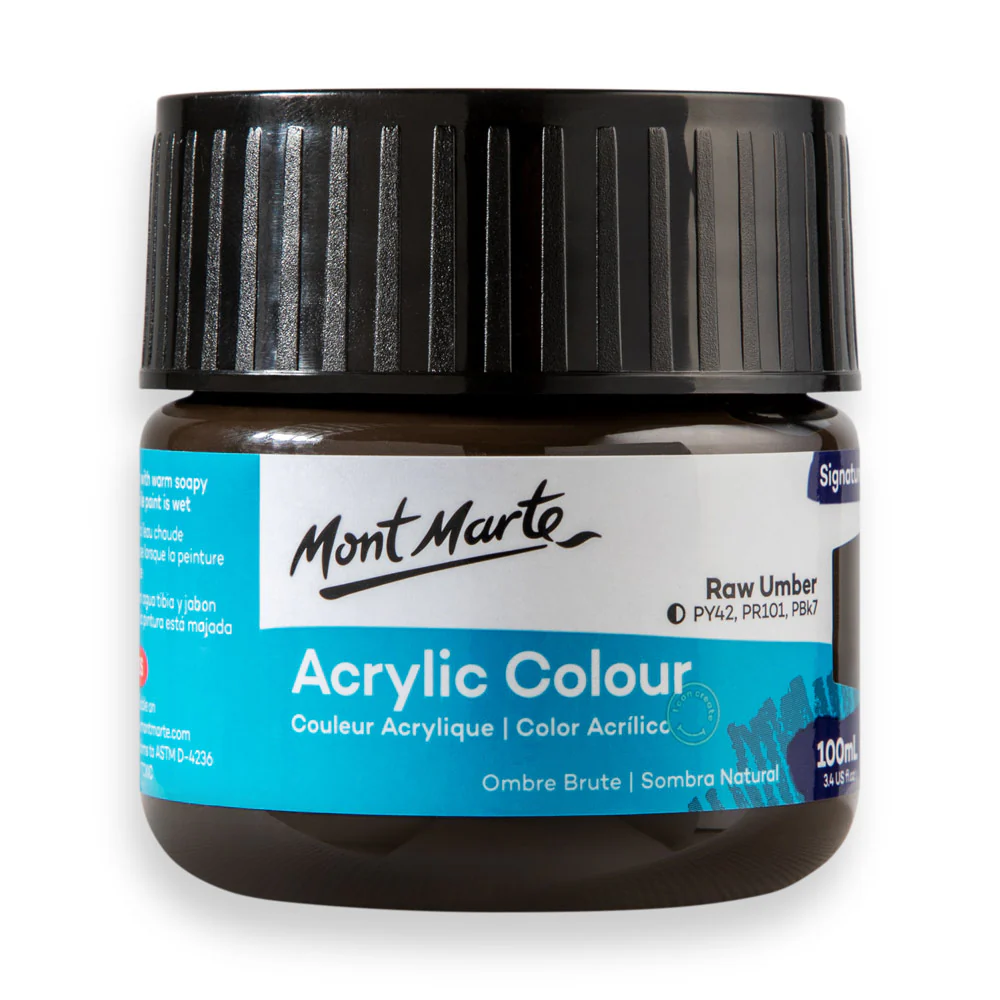 Acrylic Colour Paint Signature 100ml (3.4 US fl.oz) - Raw Umber