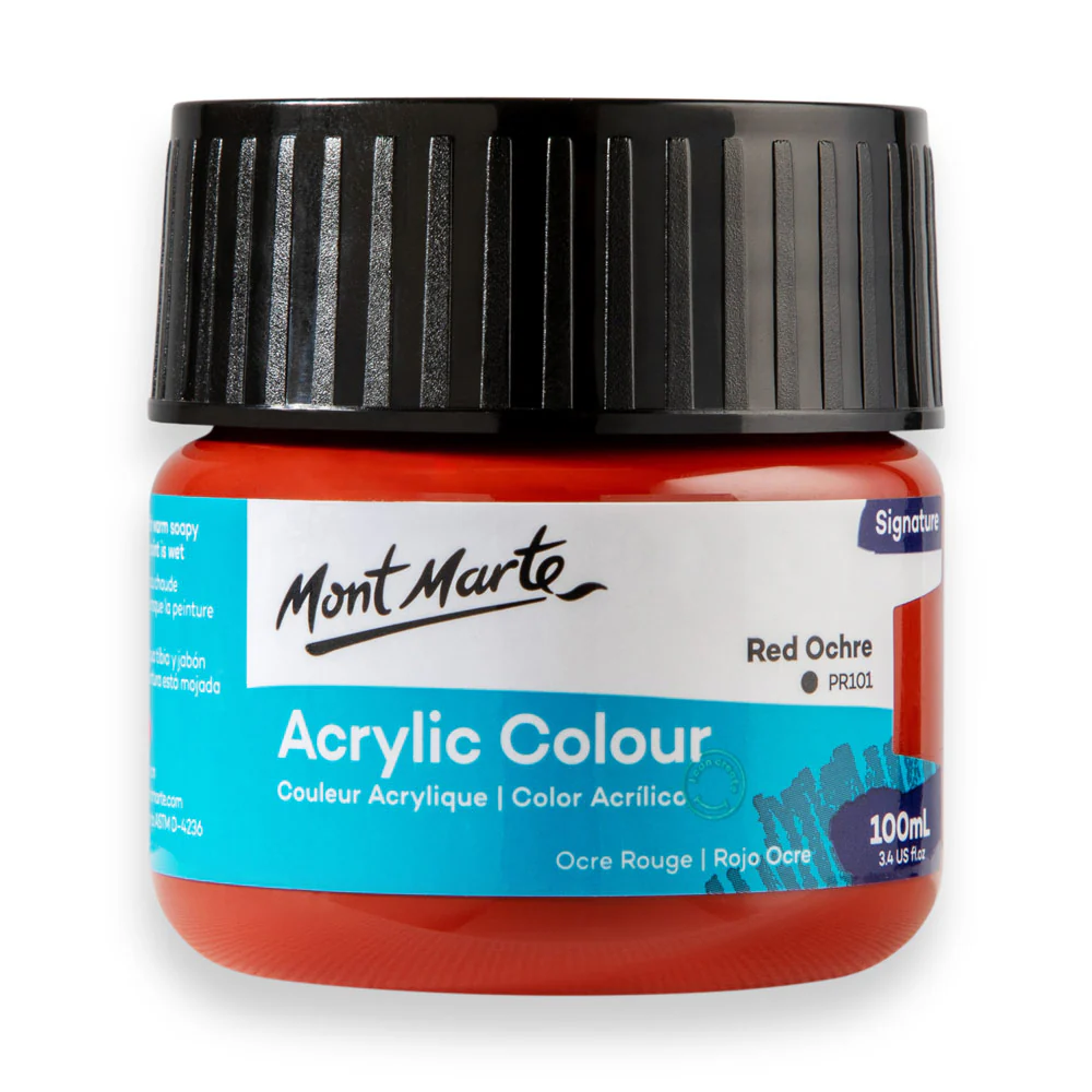 Acrylic Colour Paint Signature 100ml (3.4 US fl.oz) - Red Ochre