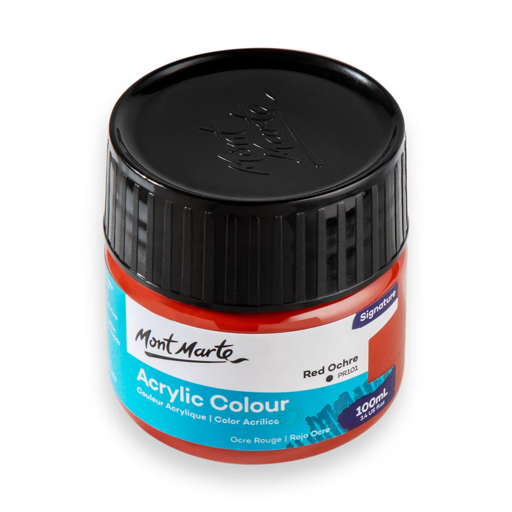 Acrylic Colour Paint Signature 100ml (3.4 US fl.oz) - Red Ochre - Image 3
