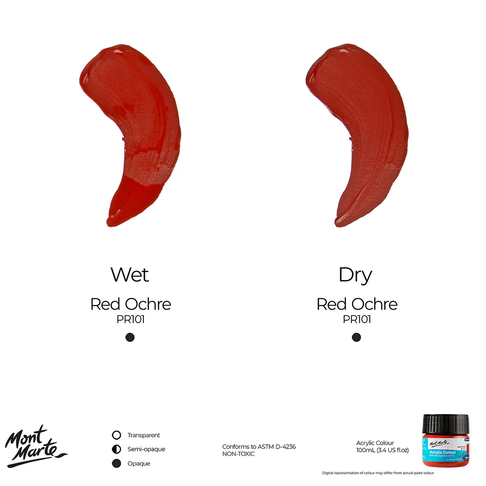 Acrylic Colour Paint Signature 100ml (3.4 US fl.oz) - Red Ochre - Image 9