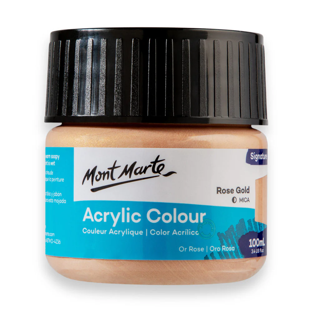 Acrylic Colour Paint Signature 100ml (3.4 US fl.oz) - Rose Gold