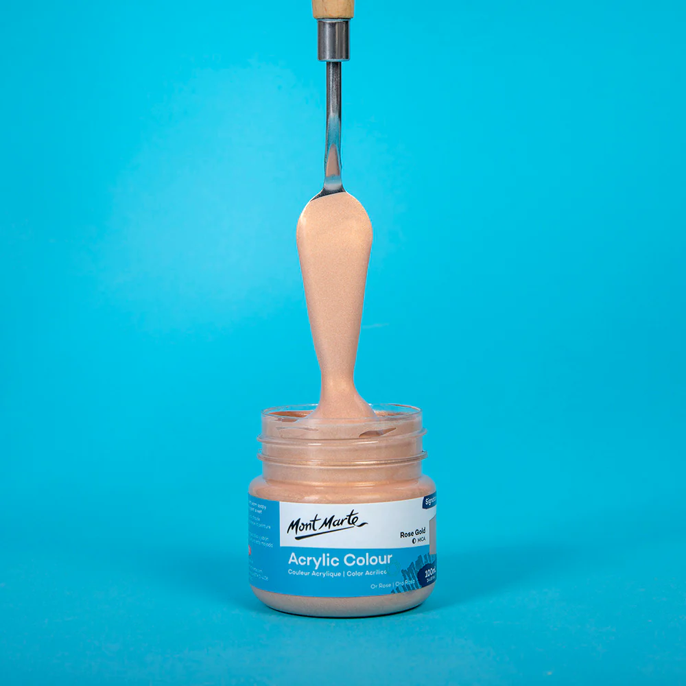 Acrylic Colour Paint Signature 100ml (3.4 US fl.oz) - Rose Gold - Image 2