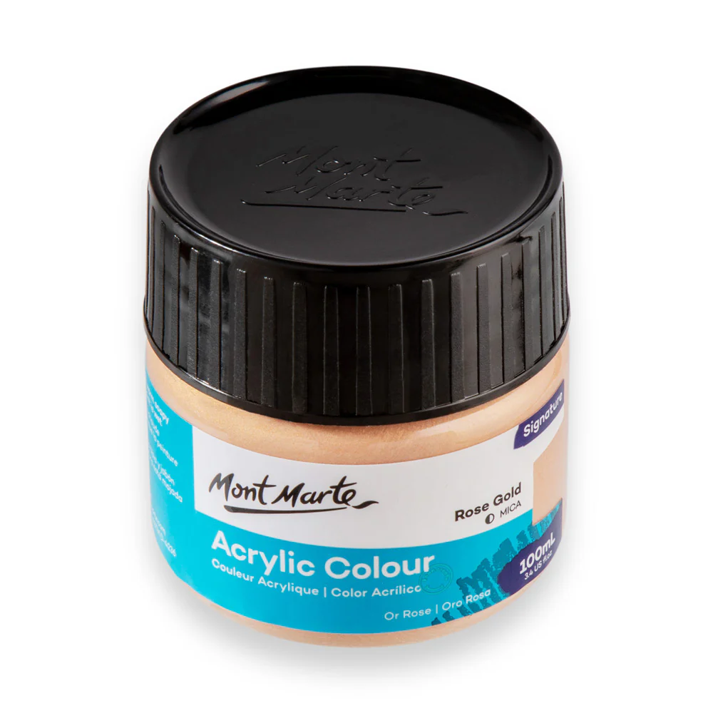 Acrylic Colour Paint Signature 100ml (3.4 US fl.oz) - Rose Gold - Image 3