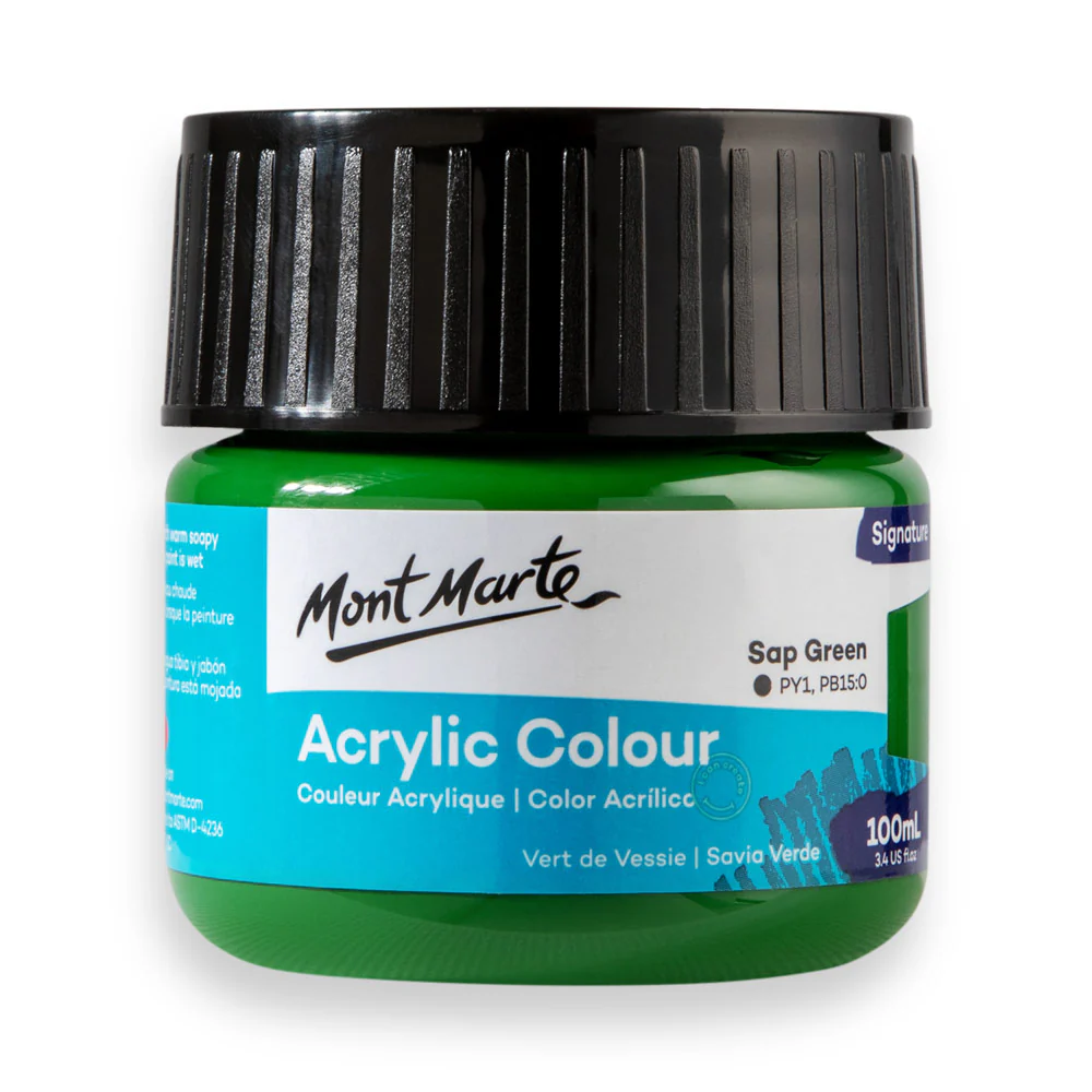 Acrylic Colour Paint Signature 100ml (3.4 US fl.oz) - Sap Green