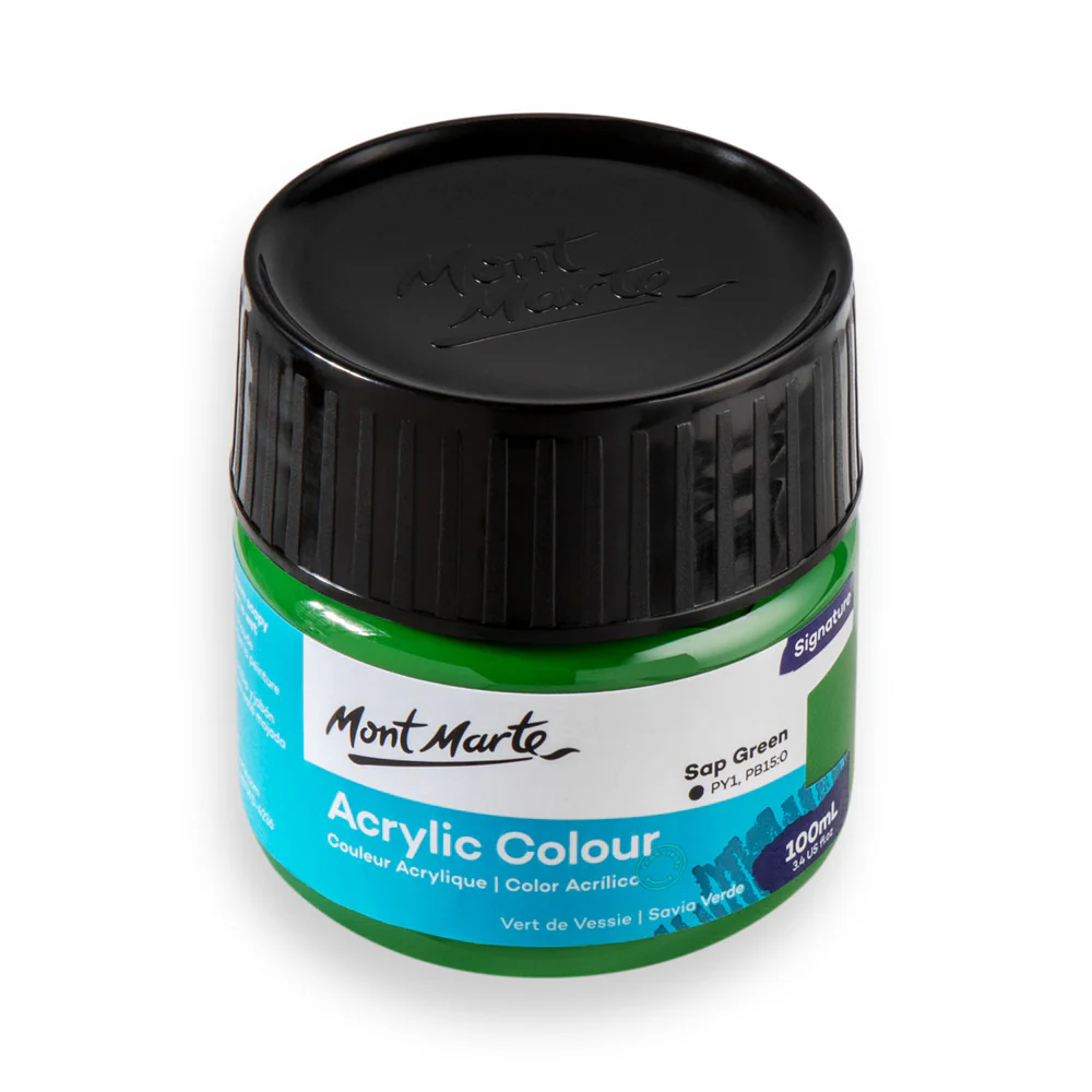 Acrylic Colour Paint Signature 100ml (3.4 US fl.oz) - Sap Green - Image 3