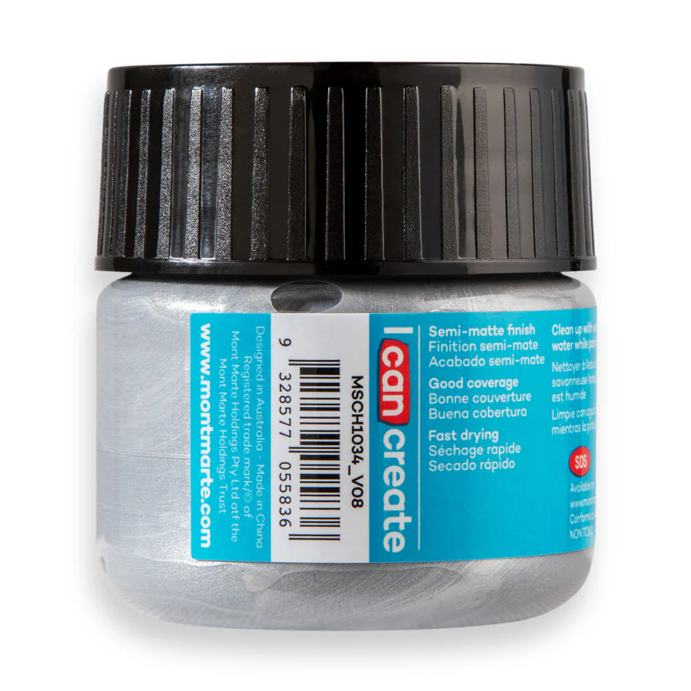 Acrylic Colour Paint Signature 100ml (3.4 US fl.oz) - Silver - Image 4