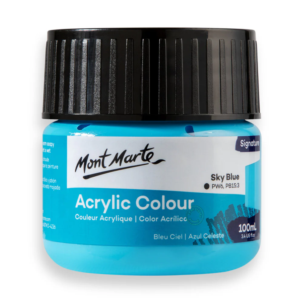 Acrylic Colour Paint Signature 100ml (3.4 US fl.oz) - Sky Blue