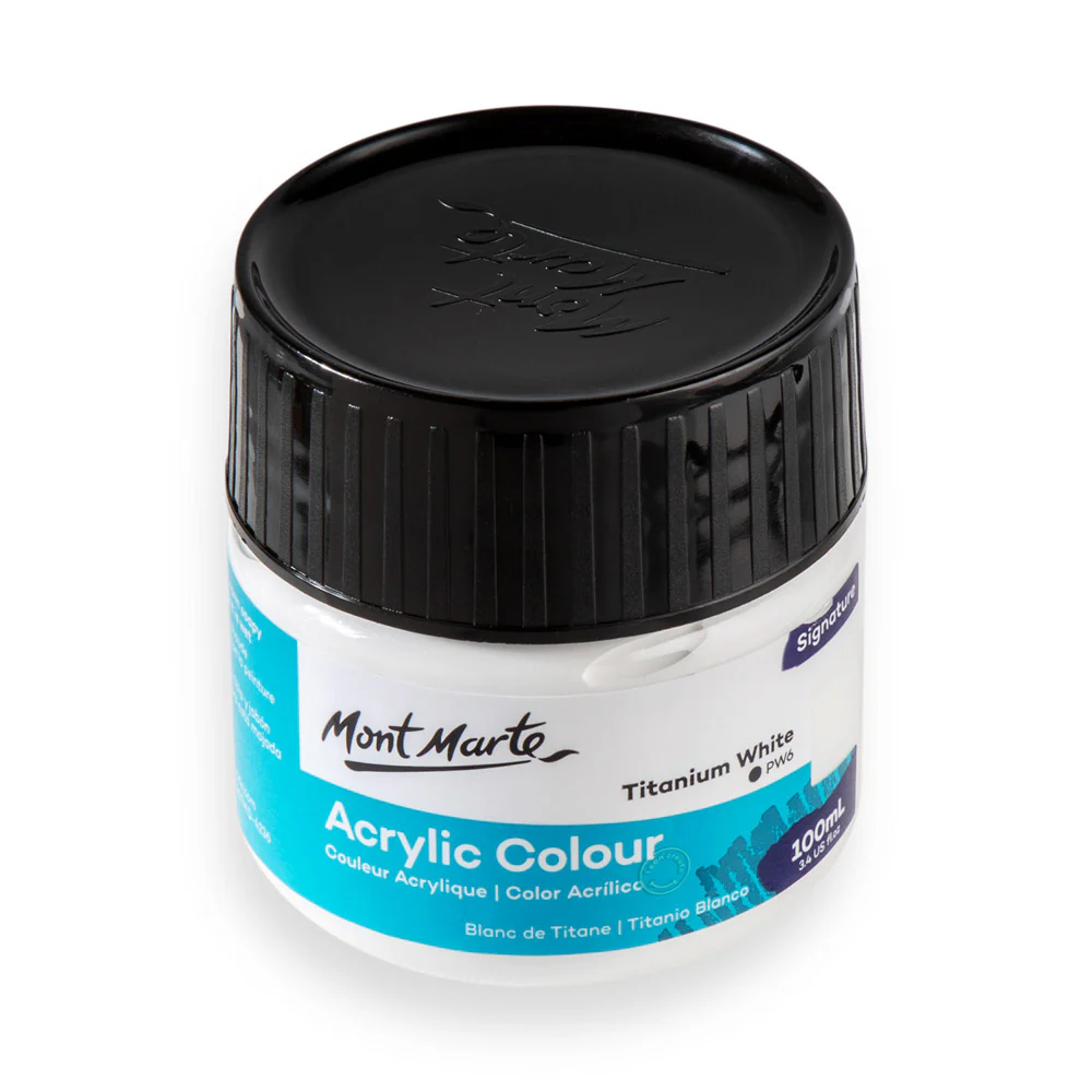 Acrylic Colour Paint Signature 100mL (3.4 US fl.oz) - Titanium White - Image 3