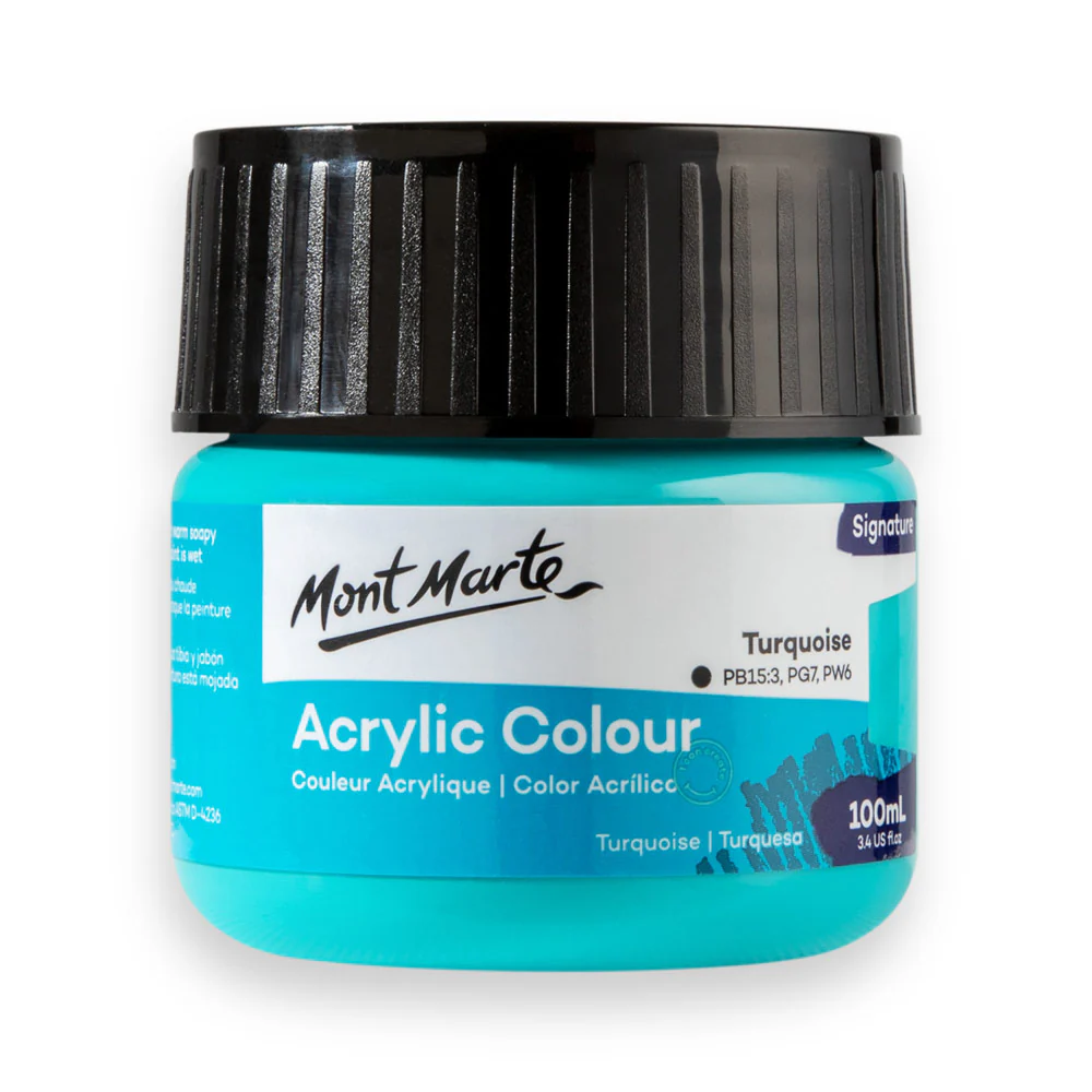 Acrylic Colour Paint Signature 100ml (3.4 US fl.oz) - Turquoise