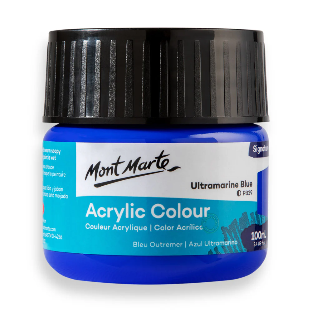 Acrylic Colour Paint Signature 100ml (3.4 US fl.oz) Tub - Ultramarine Blue