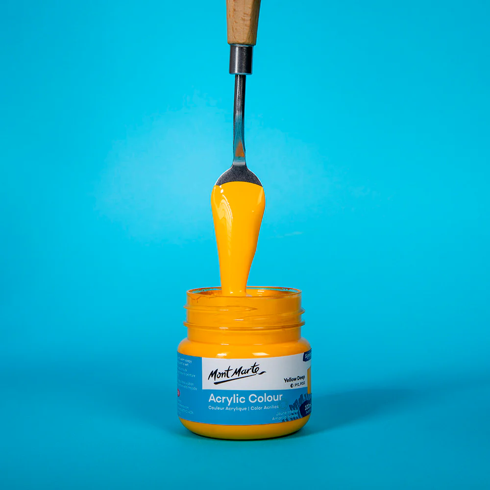 Acrylic Colour Paint Signature 100ml (3.4 US fl.oz) - Yellow Deep - Image 2