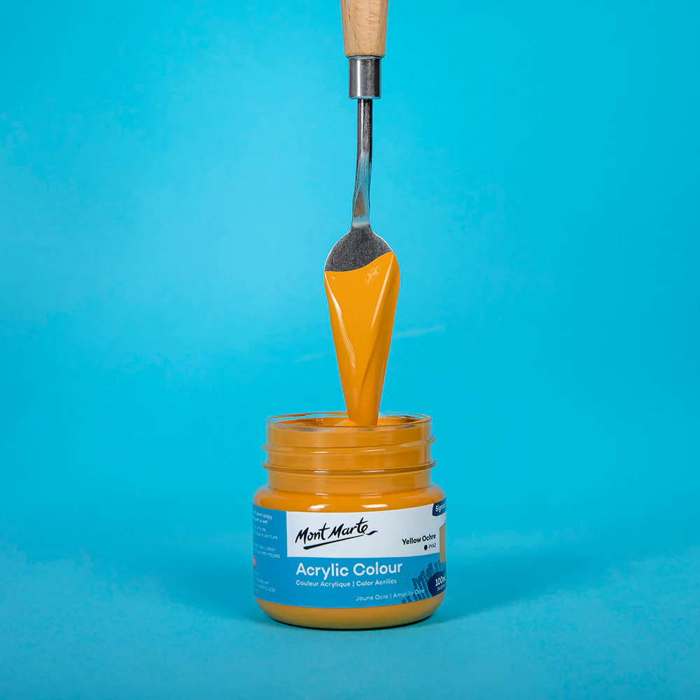 Acrylic Colour Paint Signature 100ml (3.4 US fl.oz) - Yellow Ochre - Image 2