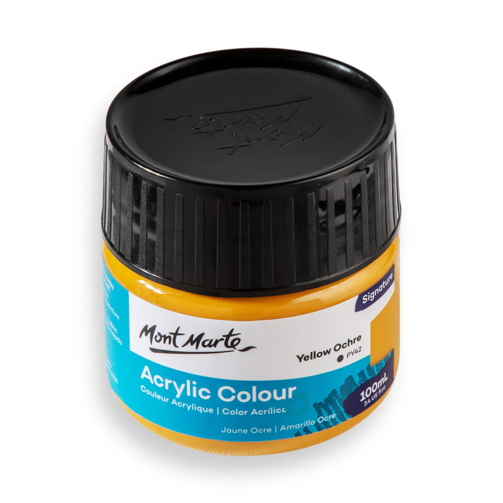 Acrylic Colour Paint Signature 100ml (3.4 US fl.oz) - Yellow Ochre - Image 3