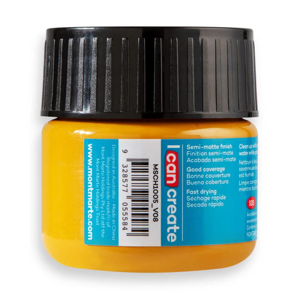 Acrylic Colour Paint Signature 100ml (3.4 US fl.oz) - Yellow Ochre - Image 4