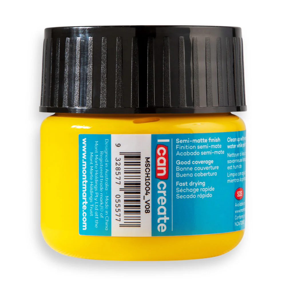 Acrylic Colour Paint Signature 100ml (3.4 US fl.oz) - Medium Yellow - Image 4