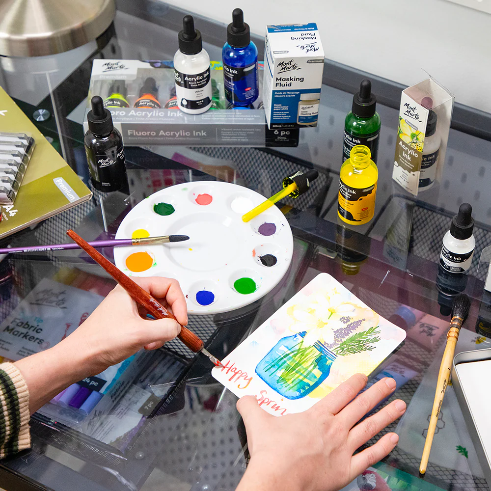 Acrylic Ink Premium 50mL (1.69 US fl.oz) – Scarlet - Image 6