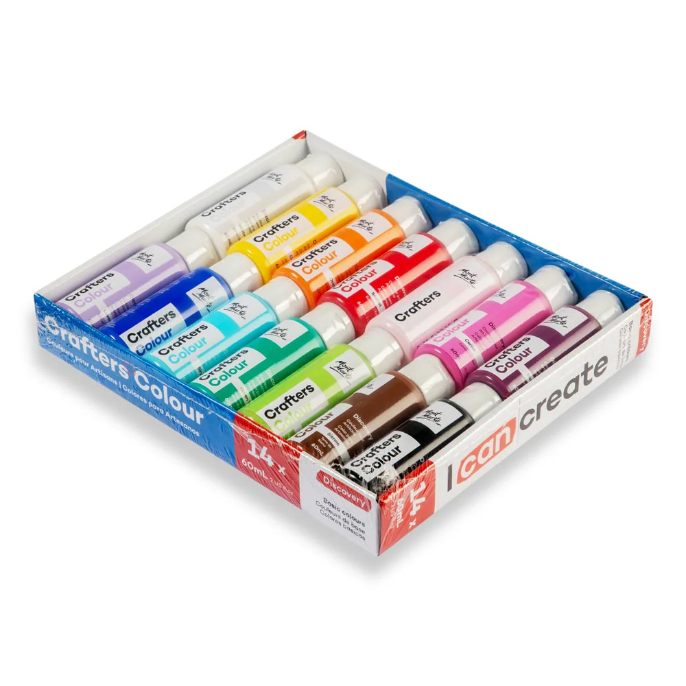 Crafters Colour Paint Set Discovery 14 x 60ml (2 US fl.oz) - Image 4
