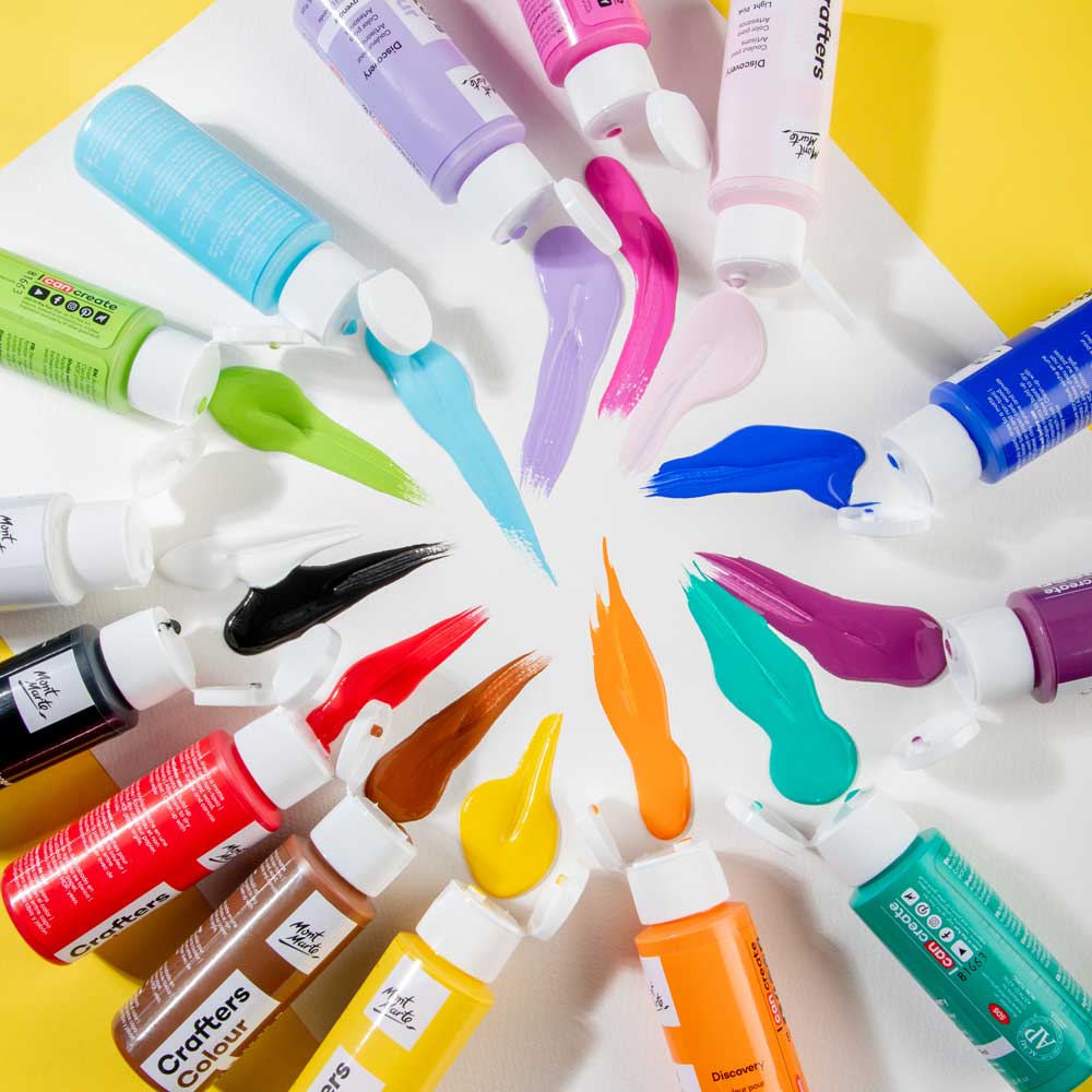 Crafters Colour Paint Set Discovery 14 x 60ml (2 US fl.oz) - Image 6